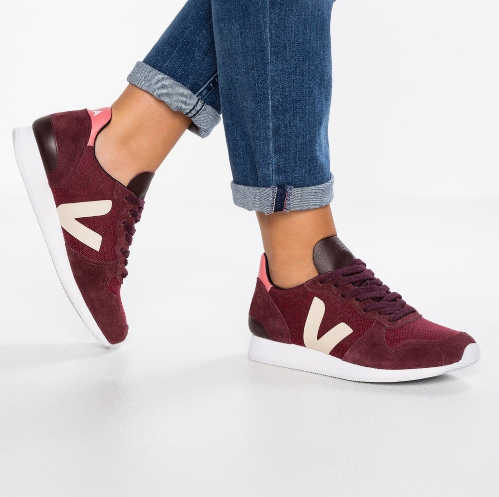Veja Burgundy Holiday Sable Sneakers